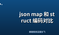 Featured image of post json map 和 struct 编码对比