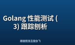 Featured image of post Golang 性能测试 (3) 跟踪刨析